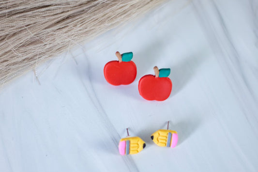 WS apple studs